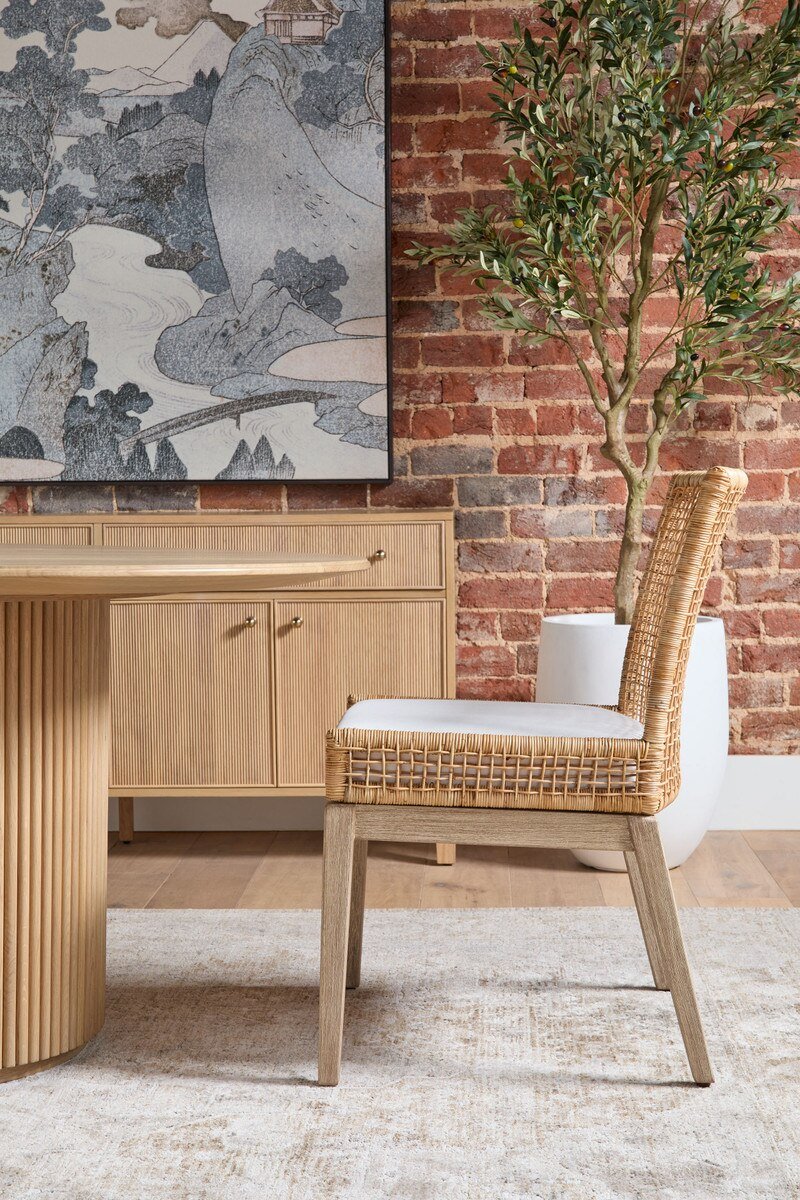 Belfast 54" Round Dining Table in Natural Oak Round Dining Table modern furniture Contempo Furniture
