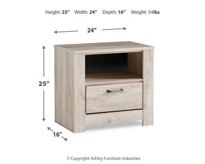 Bellaby Nightstand - Beige Accent Nightstand modern furniture Contempo Furniture
