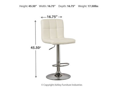Bellatier Adjustable Height Bar Stool - Beige Stool Set modern furniture Contempo Furniture