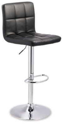 Bellatier Adjustable Height Bar Stool - Black Stool Set modern furniture Contempo Furniture