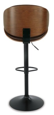 Bellatier Adjustable Height Bar Stool - Dark Brown Adjustable Height modern furniture Contempo Furniture