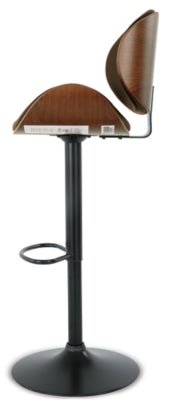 Bellatier Adjustable Height Bar Stool - Dark Brown Adjustable Height modern furniture Contempo Furniture