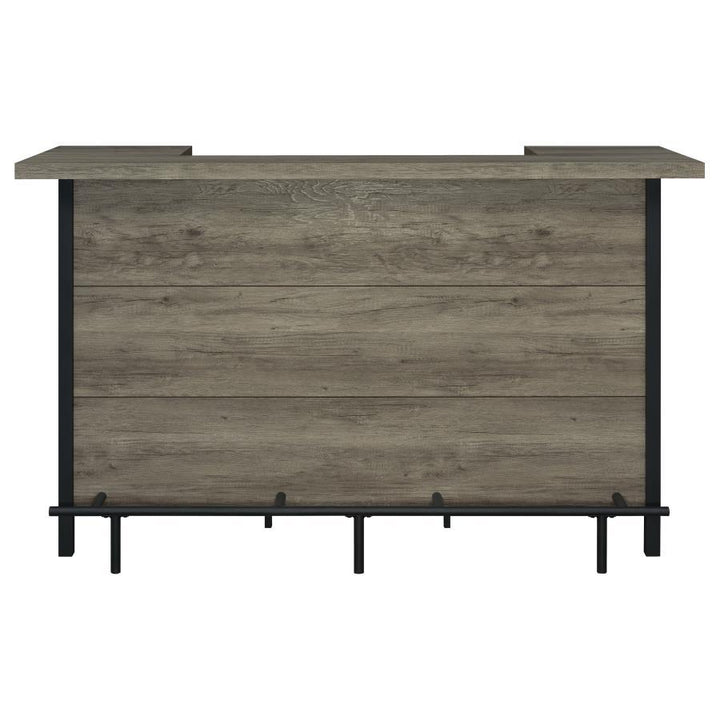 Bellemore - Freestanding Home Bar Wine Cabinet - Gray Driftwood Wine Cabinet modern furniture Contempo Furniture