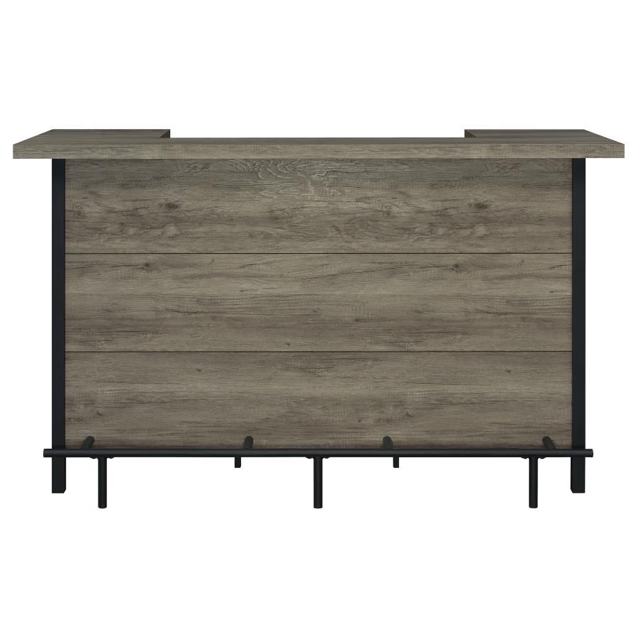 Bellemore - Freestanding Home Bar Wine Cabinet - Gray Driftwood Wine Cabinet modern furniture Contempo Furniture