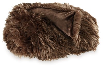 Bellethrone Throw - Dark Brown Throw modern furniture Contempo Furniture
