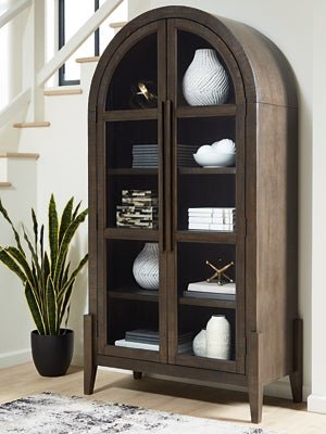 Benhall Accent Cabinet - Dark Brown Accent Cabinet modern furniture Contempo Furniture