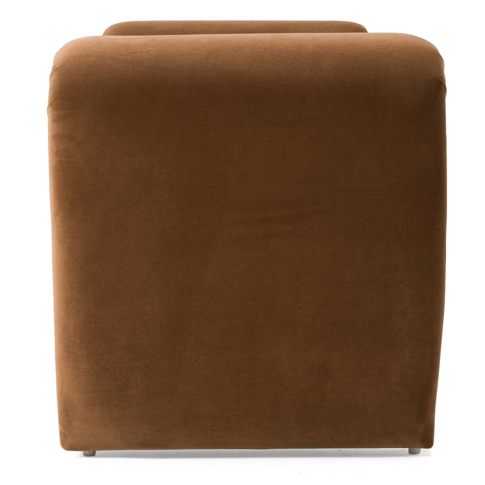 Bentley - Modern Brown Velvet Bench