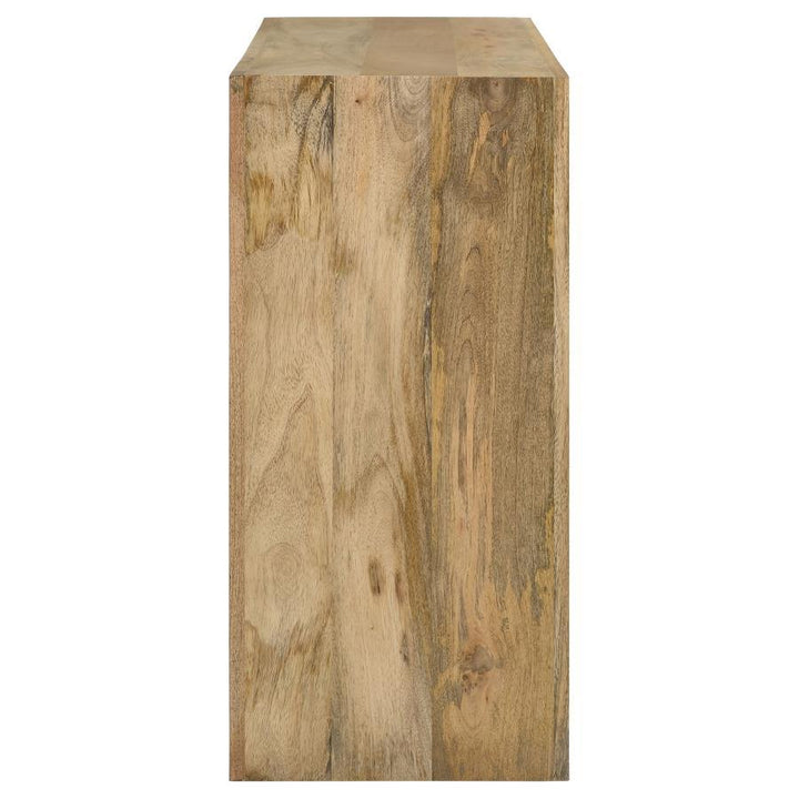 Benton - Rectangular Solid Wood Sofa Console Table - Natural Console Table modern furniture Contempo Furniture