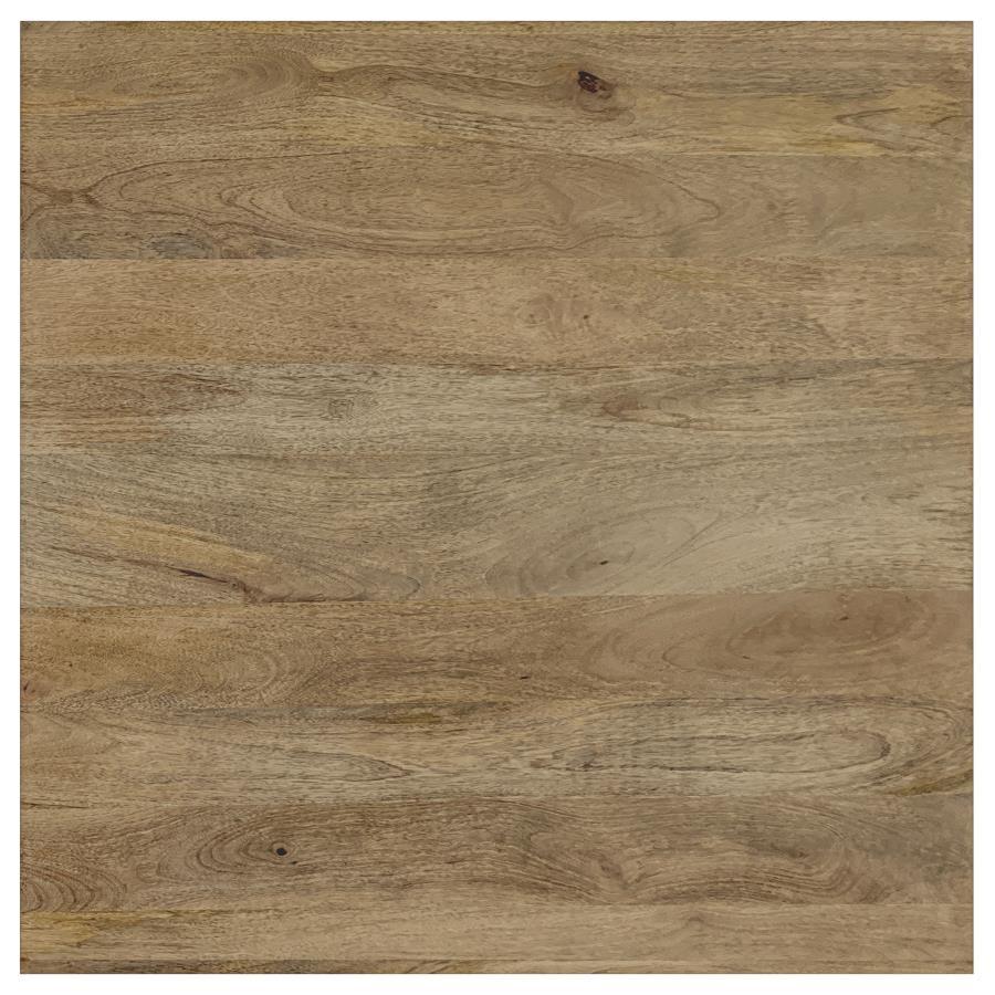 Benton - Square Solid Mango Wood Coffee Table - Natural Coffee Table modern furniture Contempo Furniture