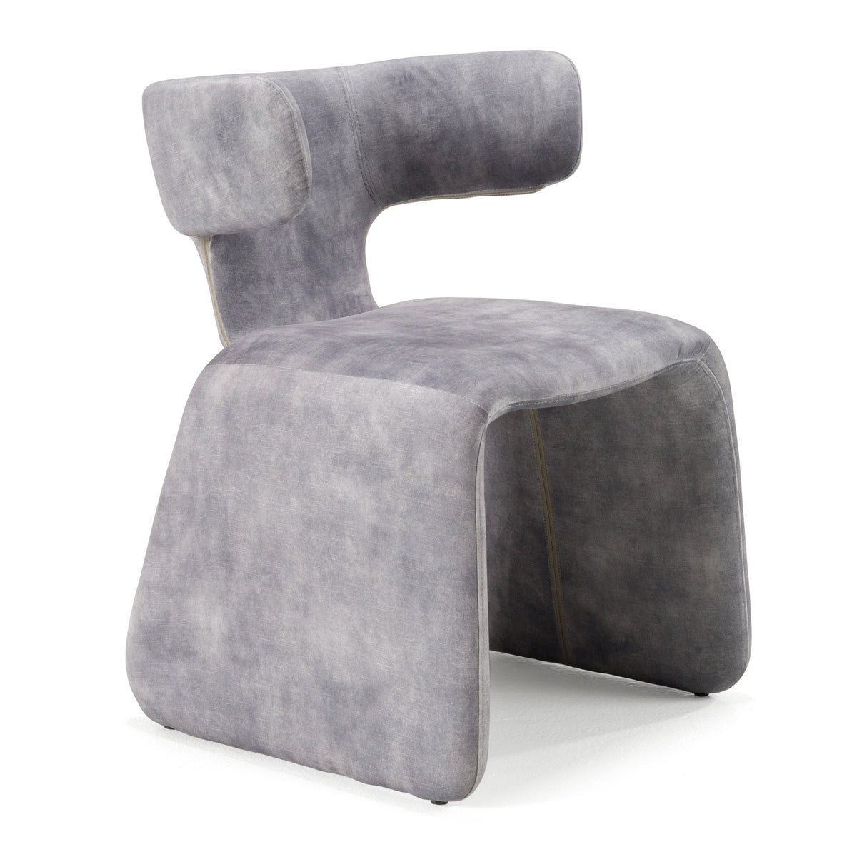Bergman - Modern Grey-Blue Velvet Dining Chair