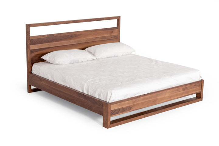 Eastern King Nova Domus Berlin  Modern Walnut Bed