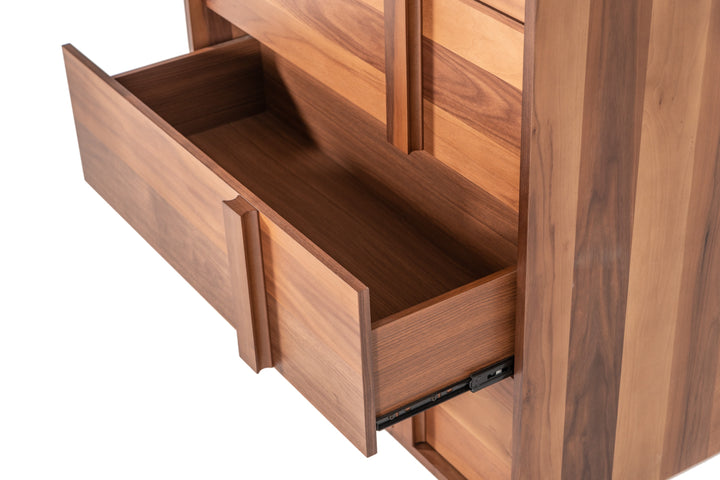 California King Nova Domus Berlin  Modern Walnut Bed
