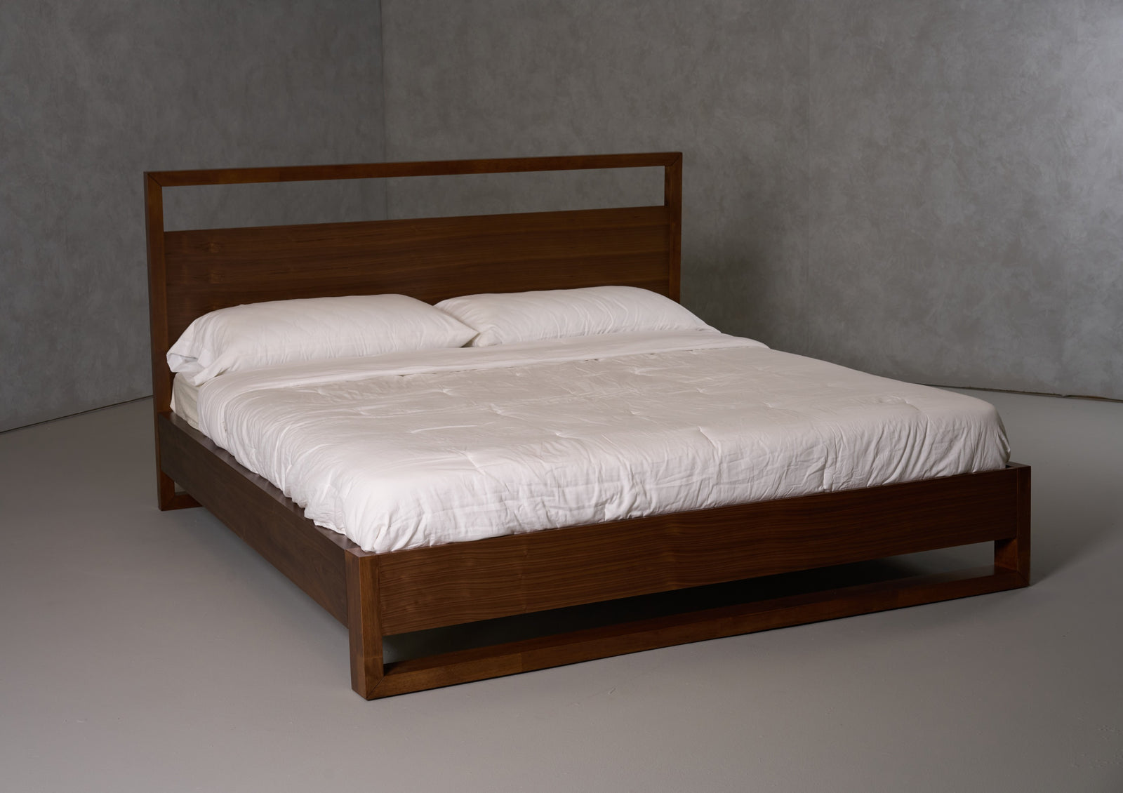 Berlin - Modern Walnut Bed