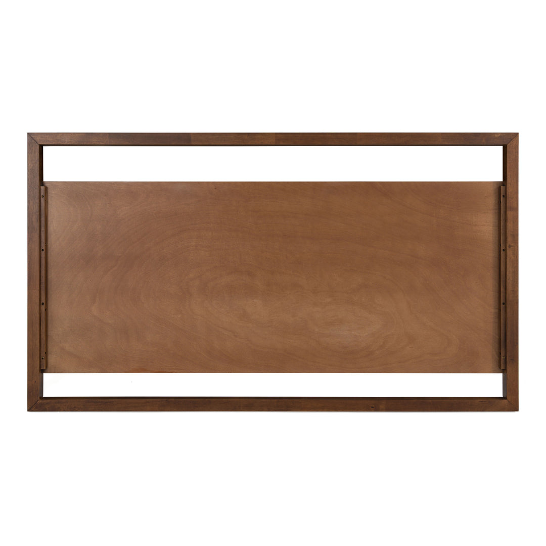 Berlin  Modern Walnut Bed