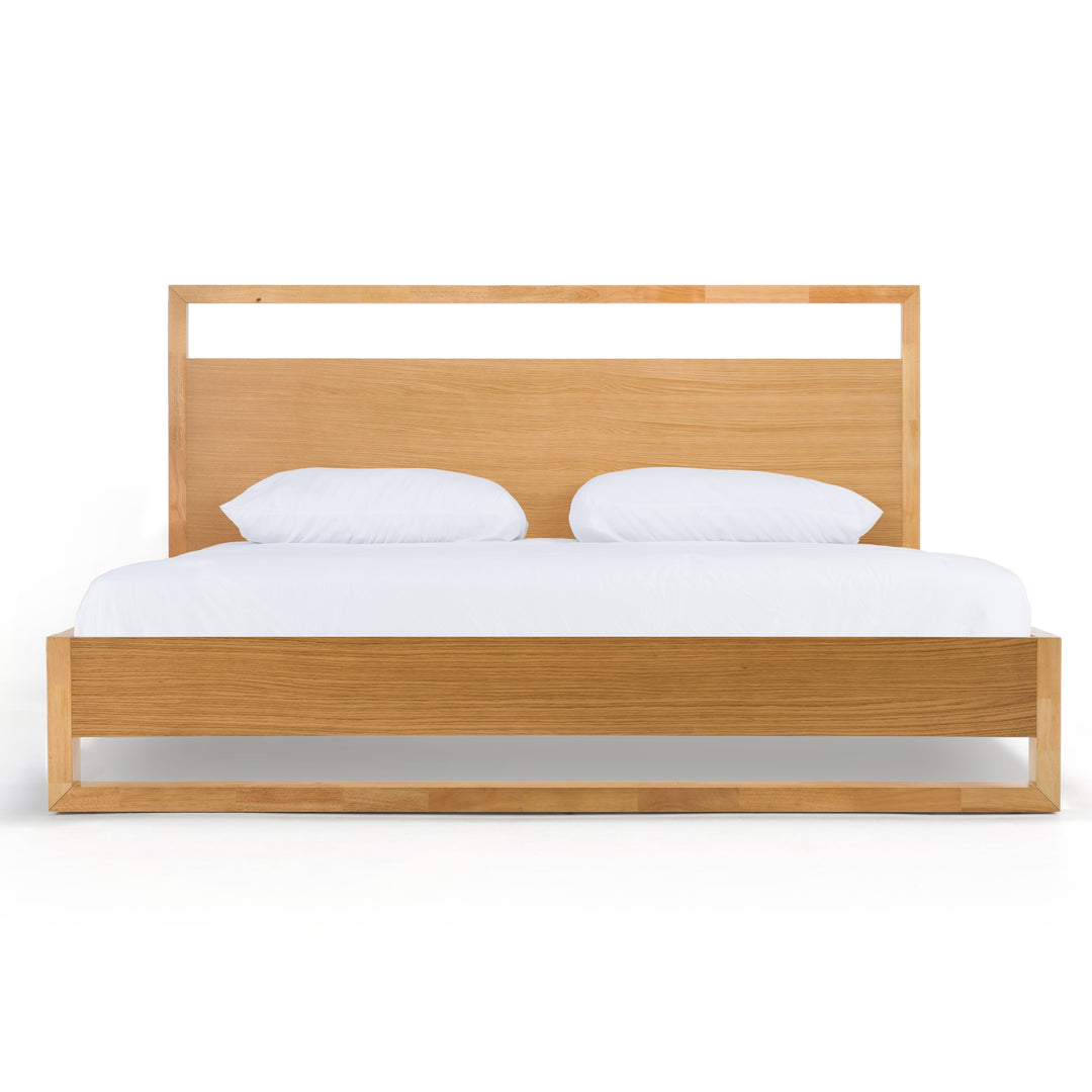 Berlin  Modern Natural Oak Bed