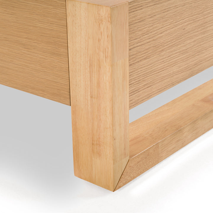 Berlin  Modern Natural Oak Bed