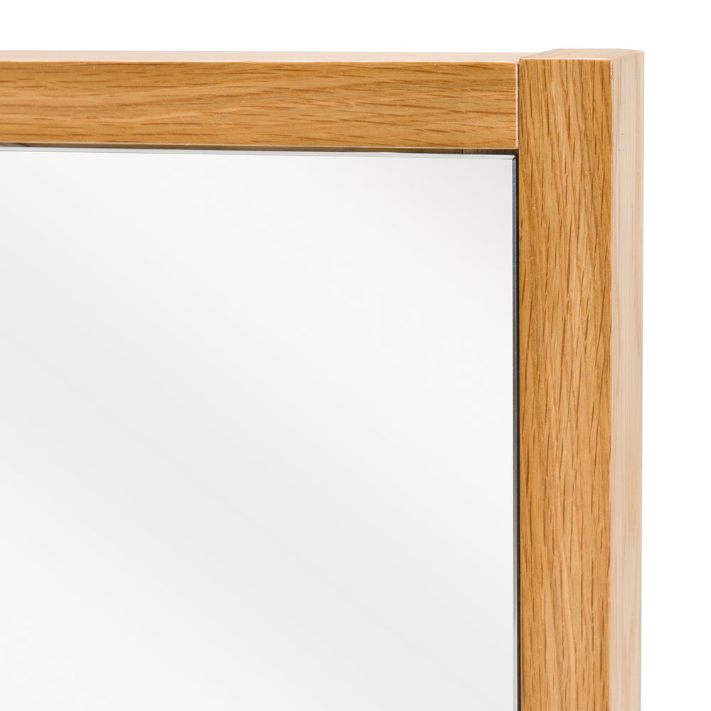 Berlin - Modern Natural Oak Mirror - View 5