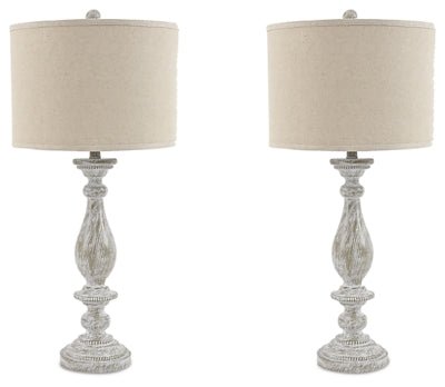 Bernadate Table Lamp (Set of 2) - Beige | Ashley Furniture