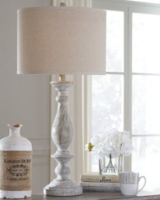 Bernadate Table Lamp (Set of 2) - Beige Table Lamp modern furniture Contempo Furniture