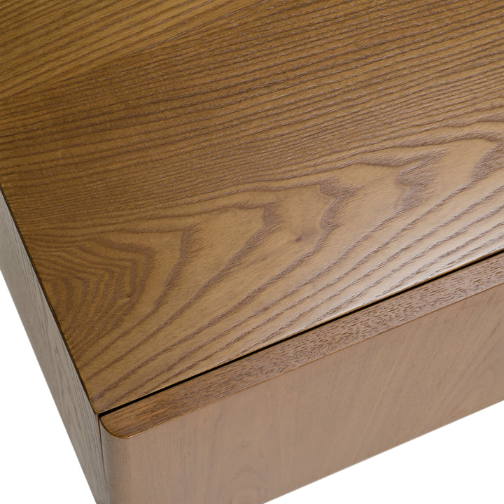 Bernard Mid-Century Modern Walnut &amp; Gold Buffet