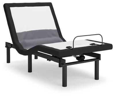 Best Base with Lumbar and Audio Twin XL Adjustable Base - Dark Gray Adjustable Base modern furniture Contempo Furniture