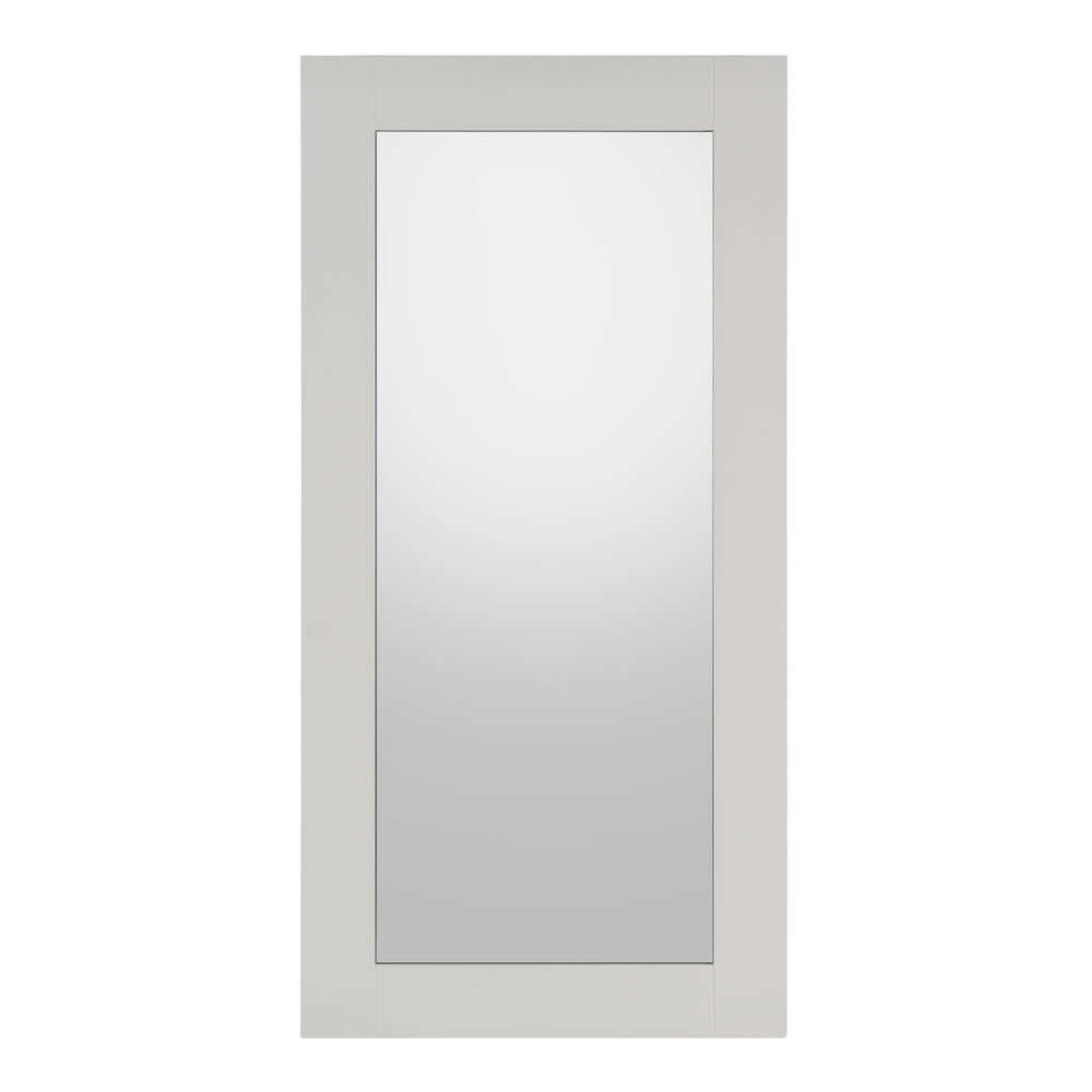 Beth - Modern White Floor Mirror