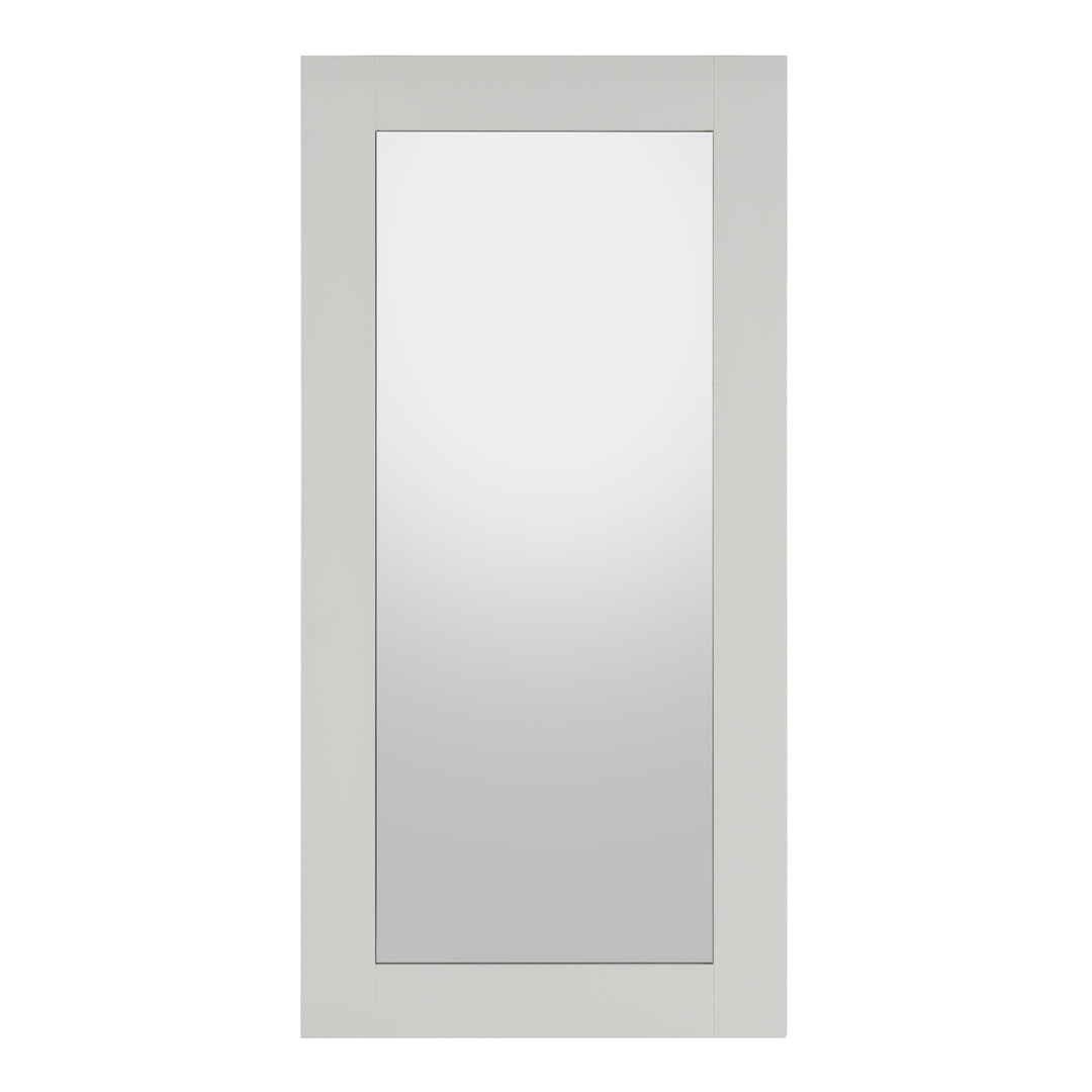 Beth - Modern White Floor Mirror