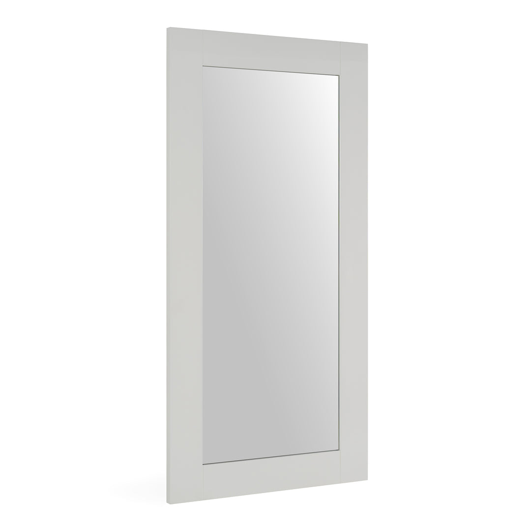Beth - Modern White Floor Mirror