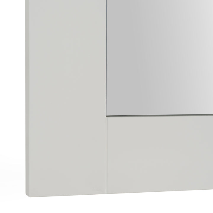 Beth - Modern White Floor Mirror