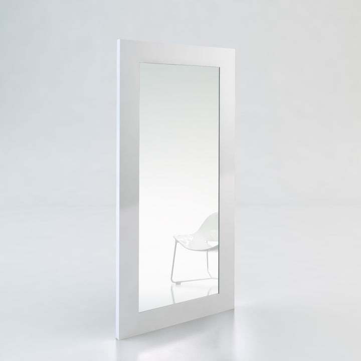 Beth - Modern White Floor Mirror