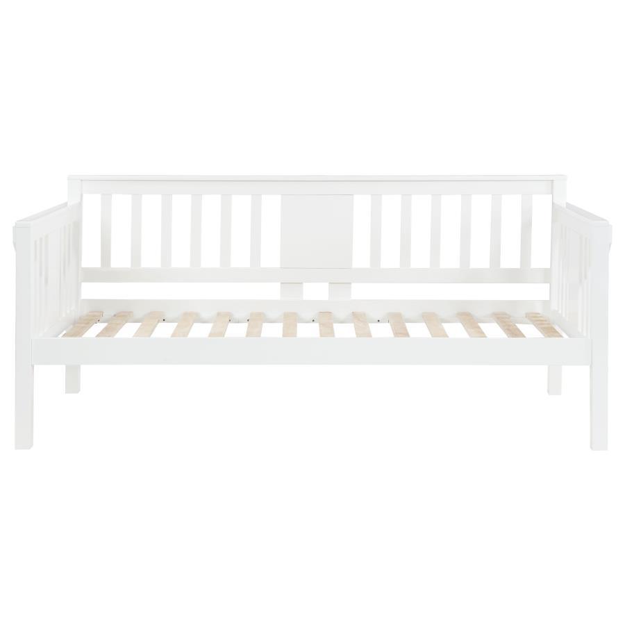 Bethany - Wood Twin Daybed With Drop - Down Tables - White DayBed modern furniture Contempo Furniture