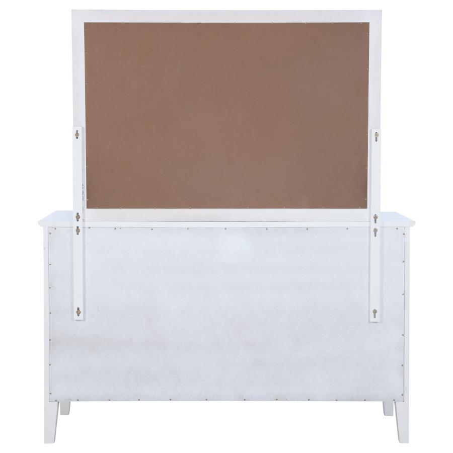 Bexhill - 10 - Drawer Dresser And Mirror - White Dresser & Mirror modern furniture Contempo Furniture