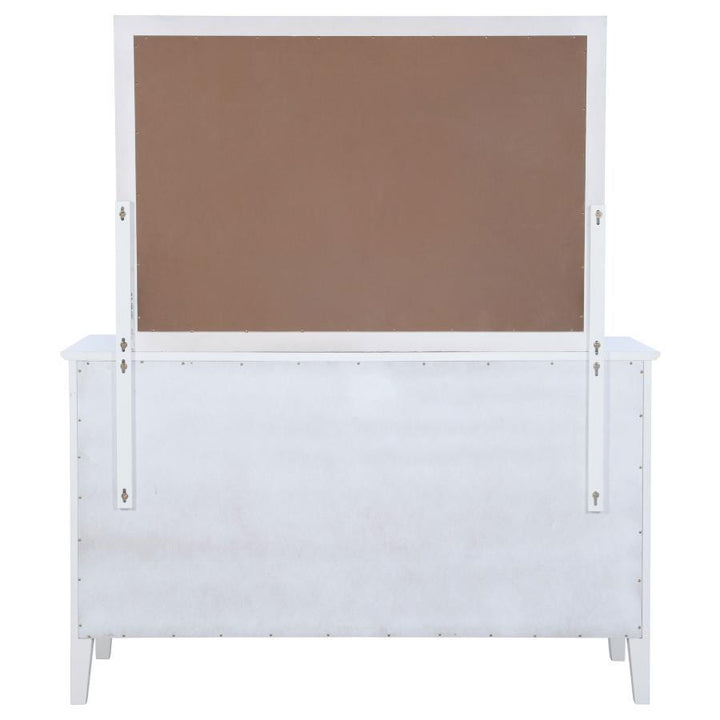 Bexhill - 10 - Drawer Dresser And Mirror - White Dresser &amp; Mirror modern furniture Contempo Furniture