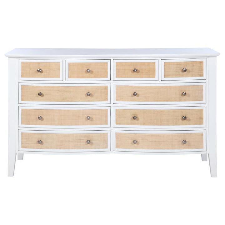 Bexhill - 10 - Drawer Dresser Cabinet - White Dressers modern furniture Contempo Furniture