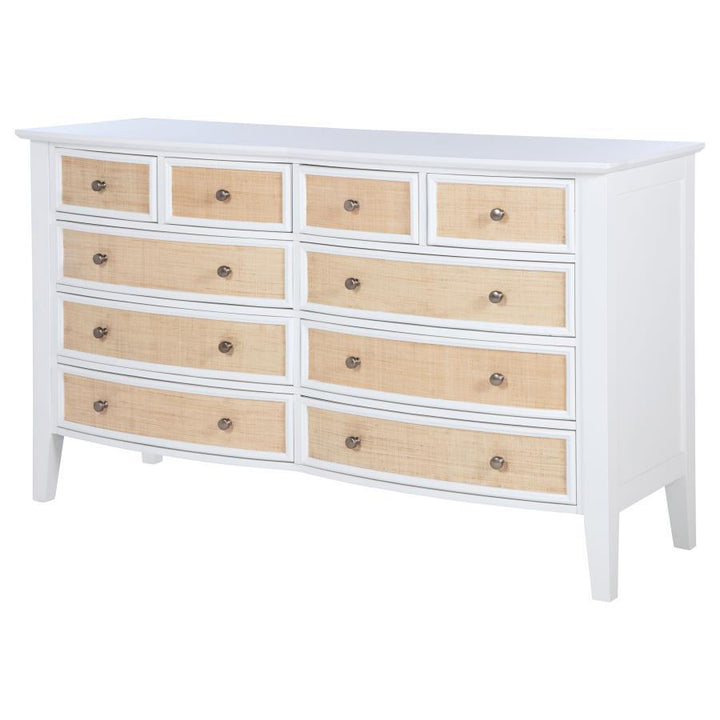 Bexhill - 10 - Drawer Dresser Cabinet - White Dressers modern furniture Contempo Furniture