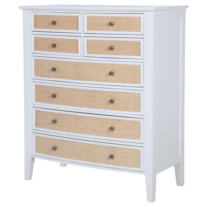 Bexhill - 8 - Drawer Chest Of Drawers - White Accent Chest modern furniture Contempo Furniture