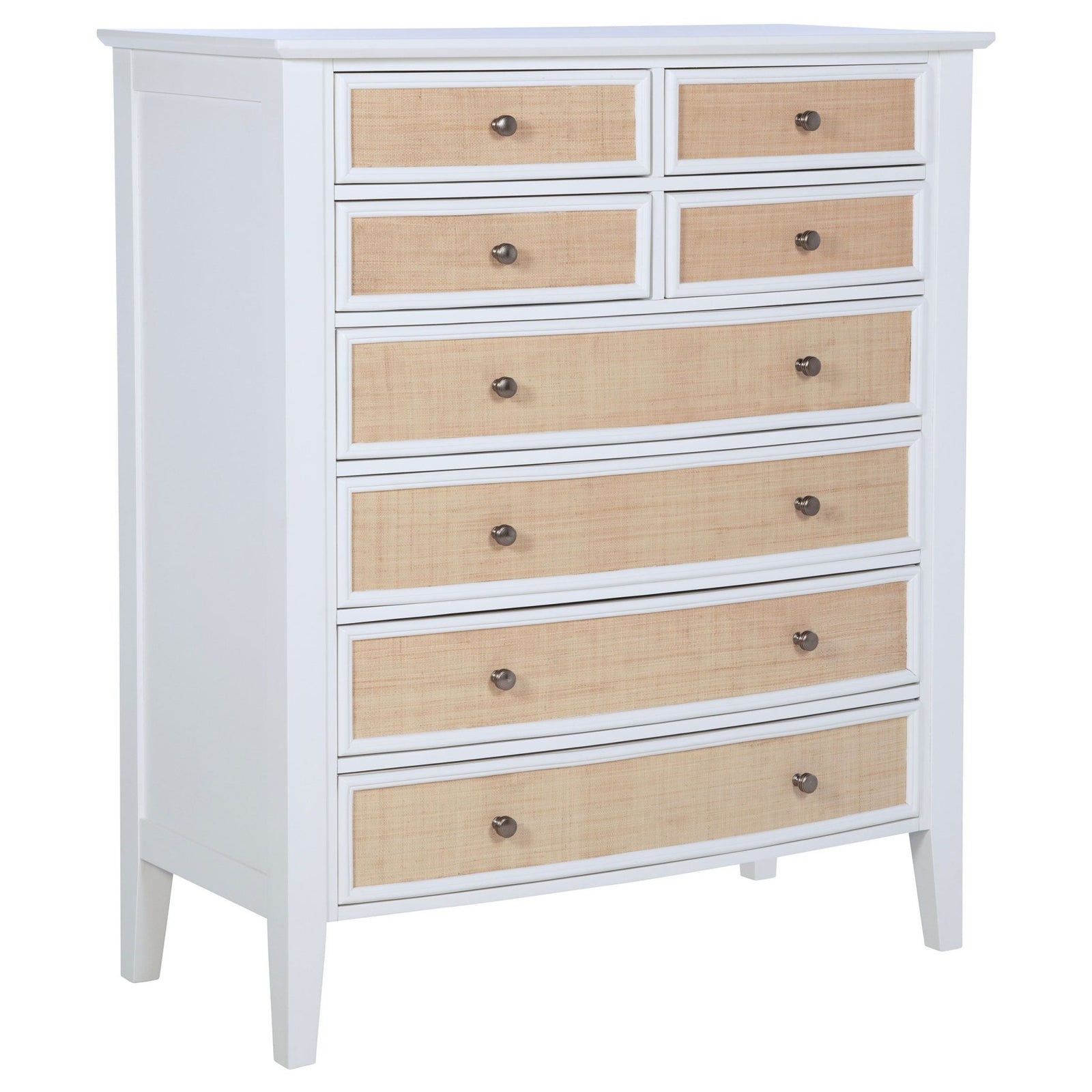 Bexhill - 8 - Drawer Chest Of Drawers - White Accent Chest modern furniture Contempo Furniture
