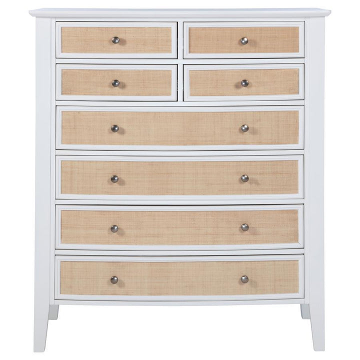Bexhill - 8 - Drawer Chest Of Drawers - White Accent Chest modern furniture Contempo Furniture