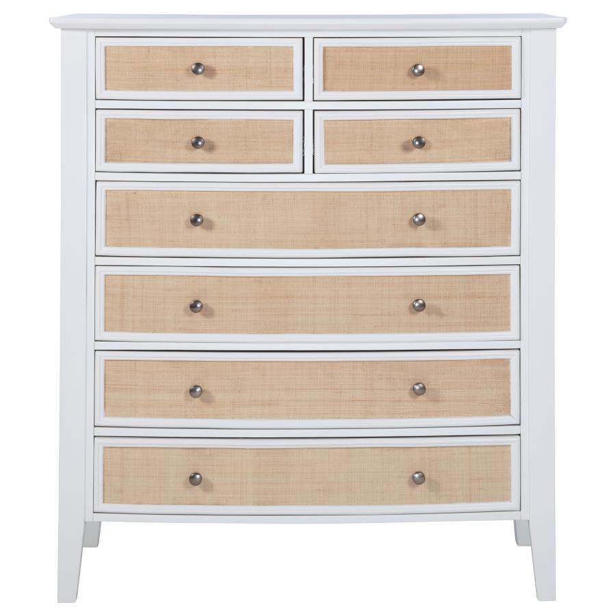 Bexhill - 8 - Drawer Chest Of Drawers - White Accent Chest modern furniture Contempo Furniture