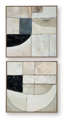 Bexlen Wall Art (Set of 2) - Beige Canvas Art Set modern furniture Contempo Furniture