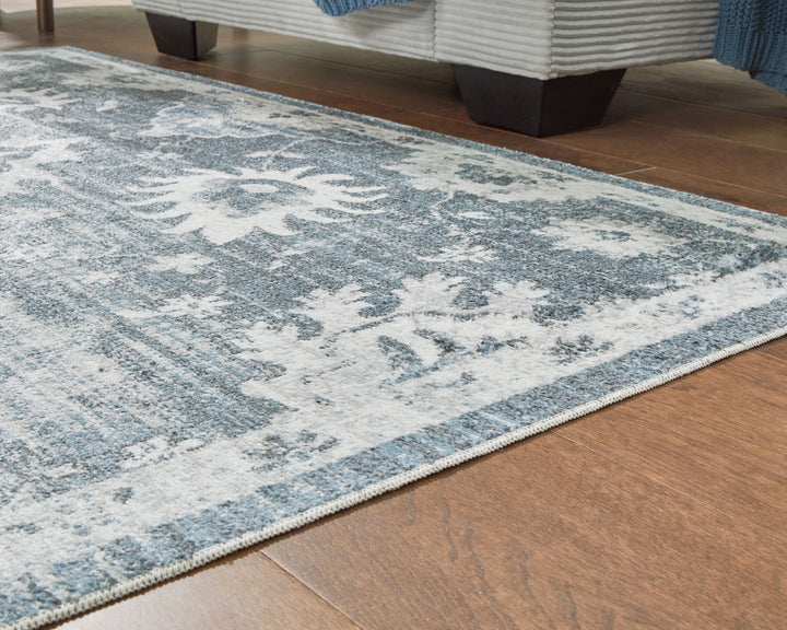 Avanworths - 8' x 10' Washable Rug - Blue / Gray / Ivory by Ashley Furniture product image