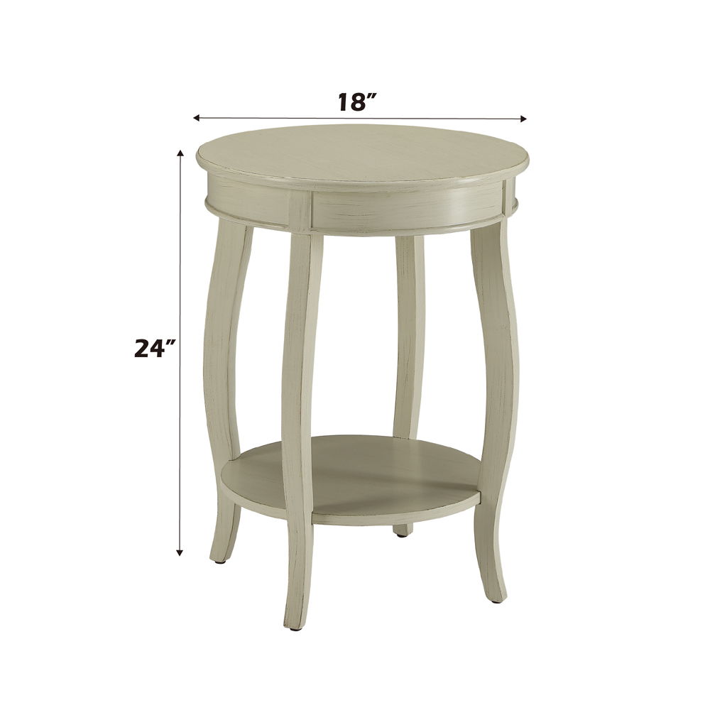 Aberta - Accent Table - Antique White