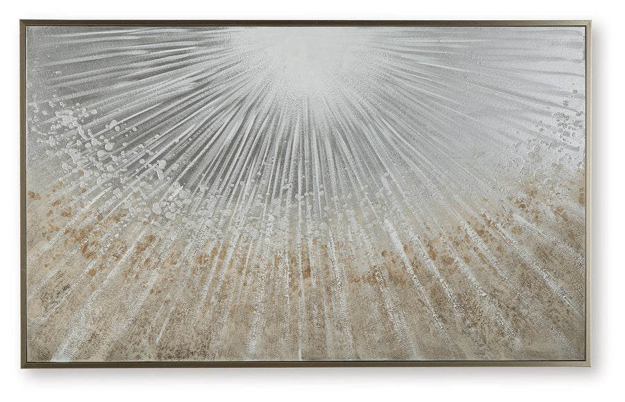 Waldard - Wall Art - Gray / Taupe / White