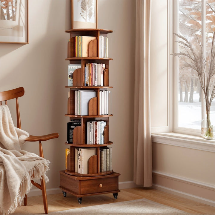corner-360-degrees-rotating-6-tier-bookshelf-with-wheels-walnut-brown