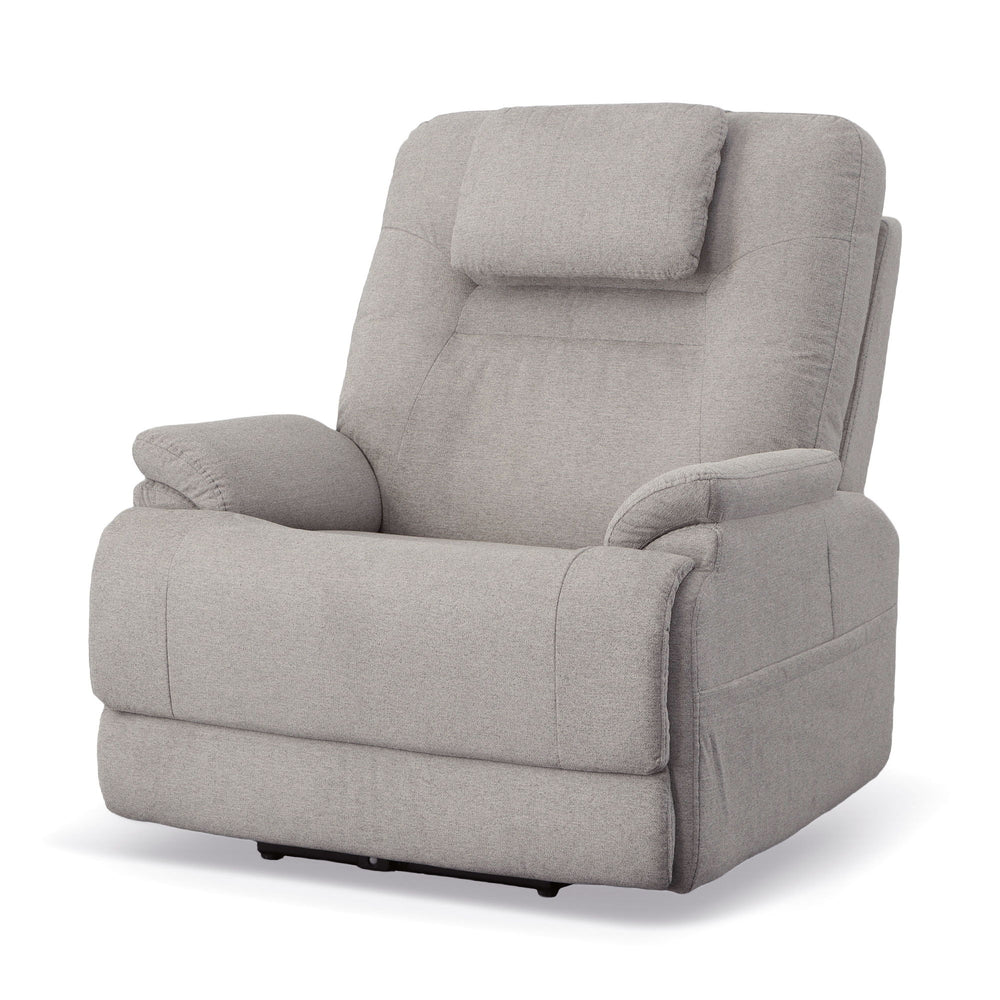 Zecliner Model 2+ Fabric Power Lift Sleep Recliner with Power Headrest, Lumbar, Heat & Massage in Dove