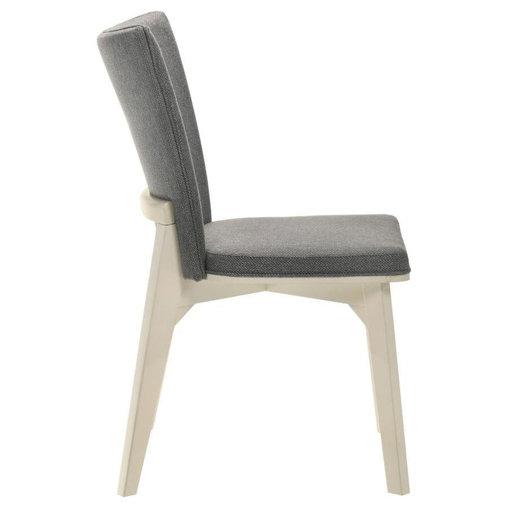Biloxi - Upholstered Dining Side Chair (Set of 2) - Gray Chair Set modern furniture Contempo Furniture