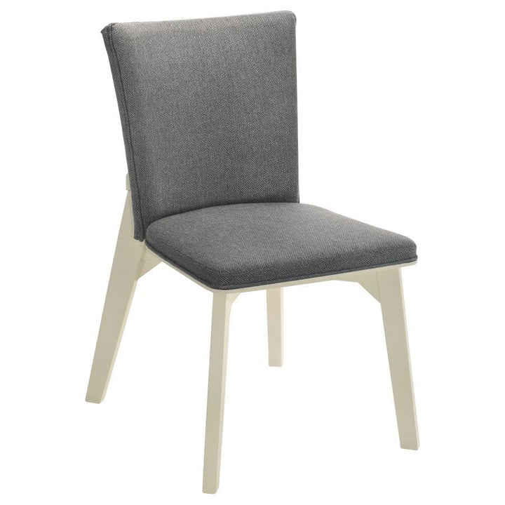 Biloxi - Upholstered Dining Side Chair (Set of 2) - Gray Chair Set modern furniture Contempo Furniture