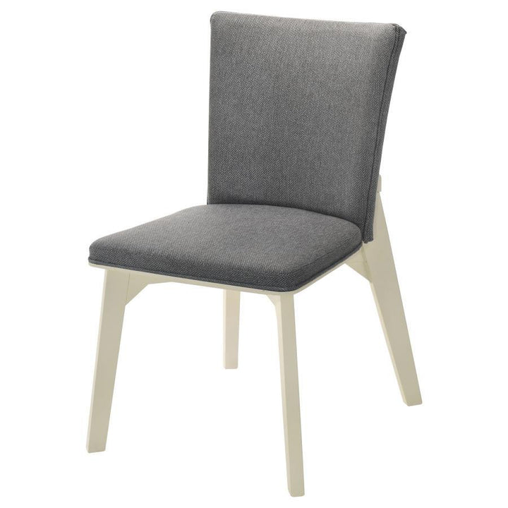 Biloxi - Upholstered Dining Side Chair (Set of 2) - Gray Chair Set modern furniture Contempo Furniture