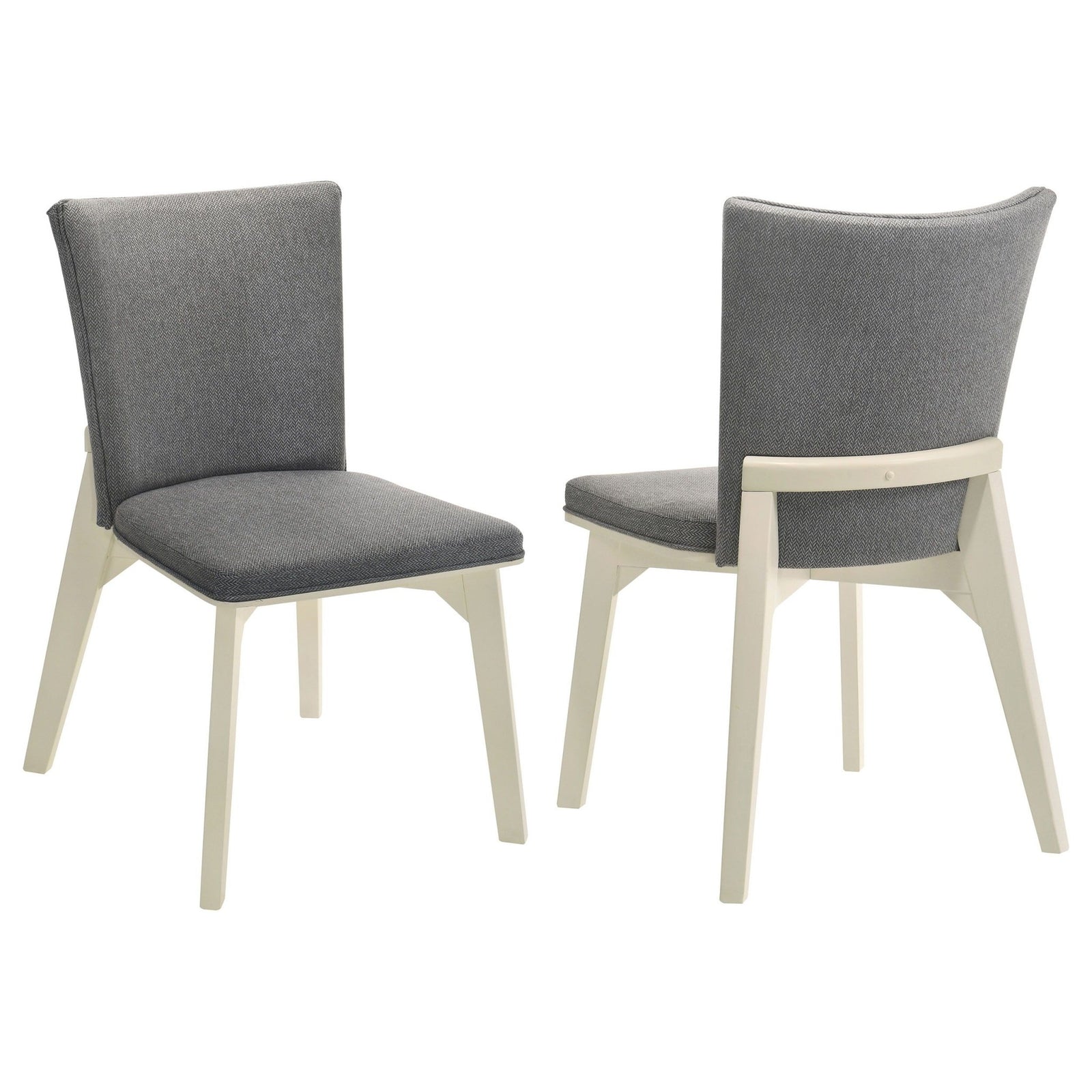 Biloxi - Upholstered Dining Side Chair (Set of 2) - Gray Chair Set modern furniture Contempo Furniture