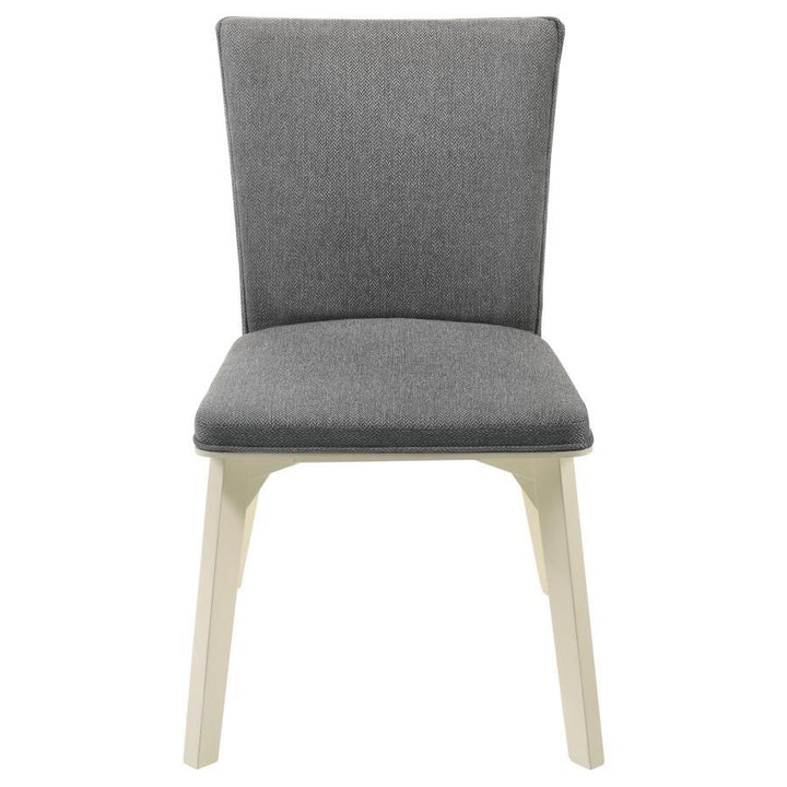 Biloxi - Upholstered Dining Side Chair (Set of 2) - Gray Chair Set modern furniture Contempo Furniture